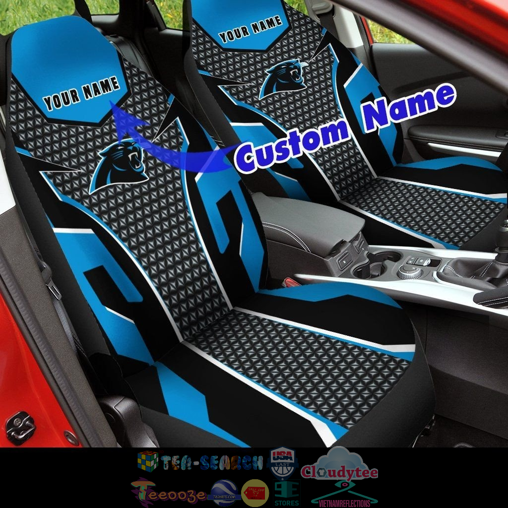 Personalized Carolina Panthers NFL ver 3 Car Seat Covers