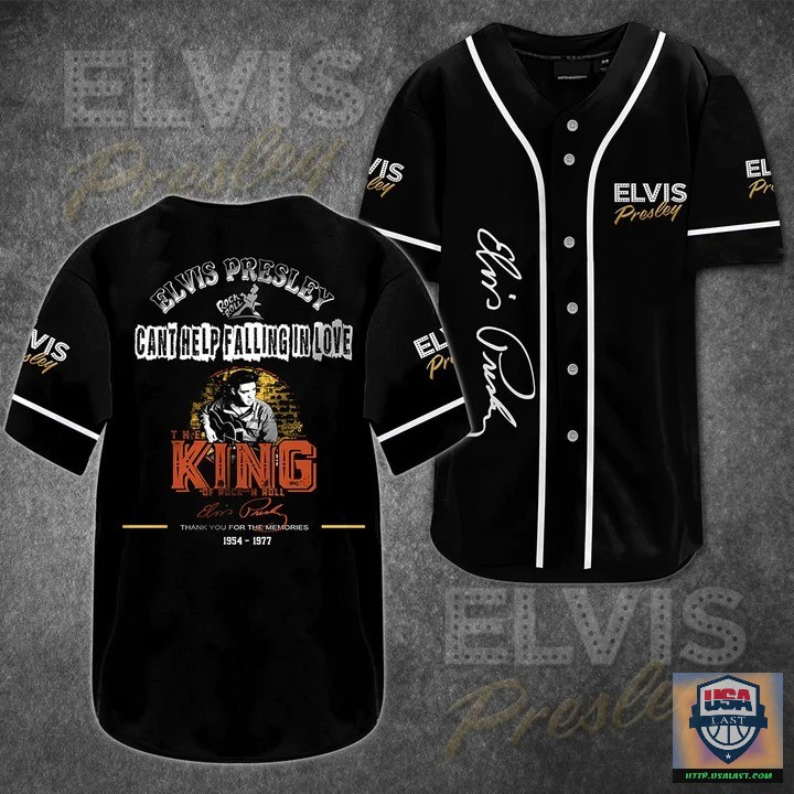 Best Gift Elvis Presley Can’t Help Falling In Love Baseball Jersey Shirt