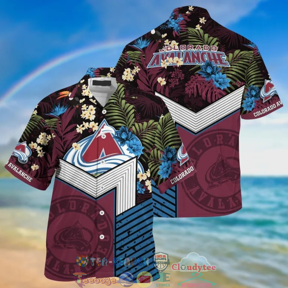 Colorado Avalanche NHL Tropical Hawaiian Shirt And Shorts