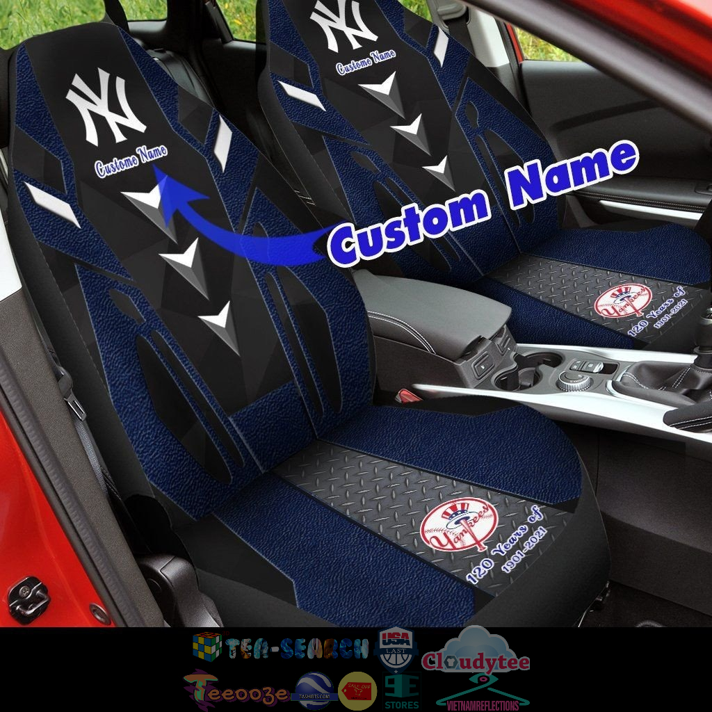 Personalized New York Yankees MLB ver 3 Car Seat Covers