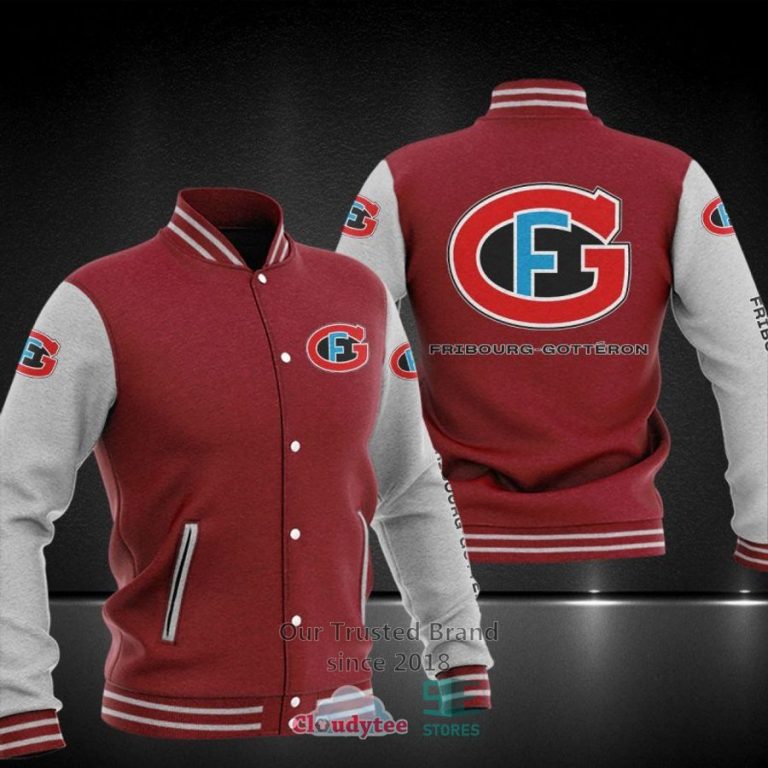 NEW Fribourg-Gotteron Baseball Jacket 8