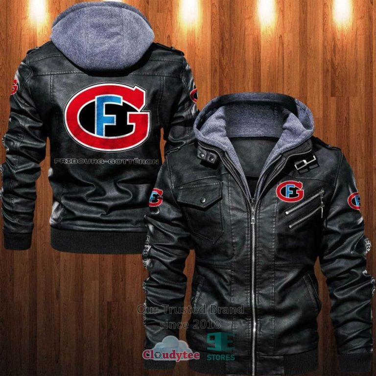 NEW Fribourg-Gotteron Leather Jacket 3