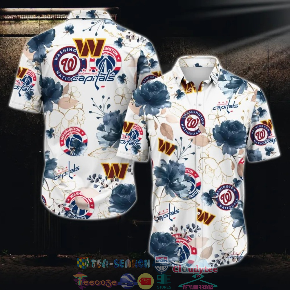 Washington Sport Teams Flower Hawaiian Shirt