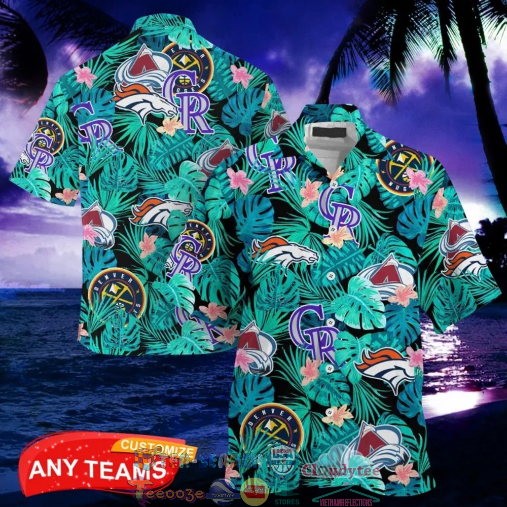 Colorado Sport Teams Tropical Leaves Hawaiian Shirt