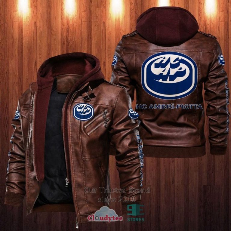 NEW HC Ambri-Piotta Leather Jacket 4