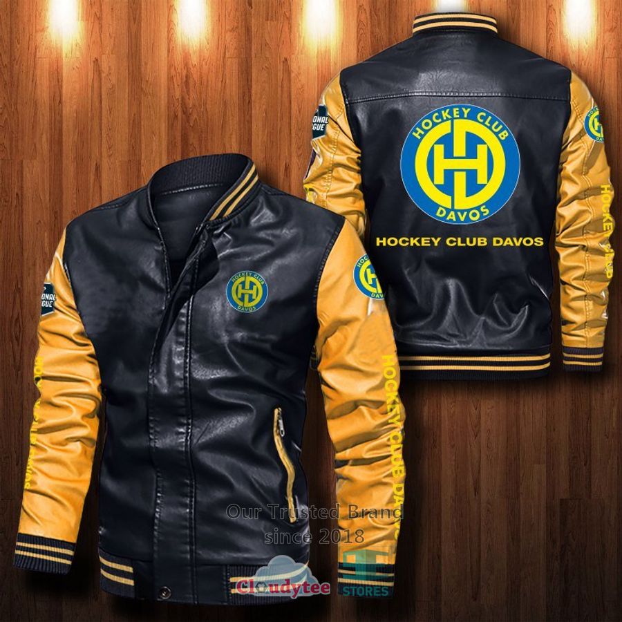 NEW HC Davos Bomber Leather Jacket 13