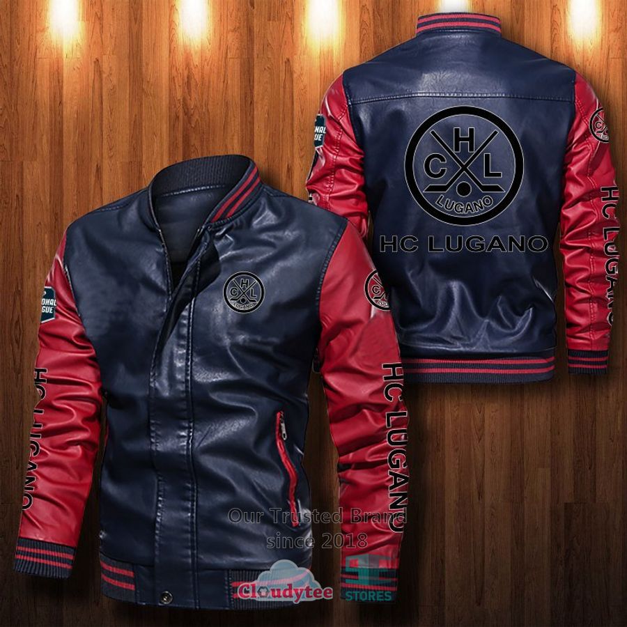 NEW HC Lugano Bomber Leather Jacket 4