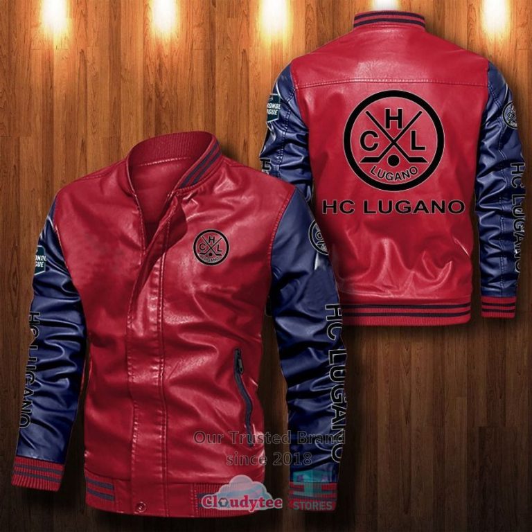 NEW HC Lugano Bomber Leather Jacket 11