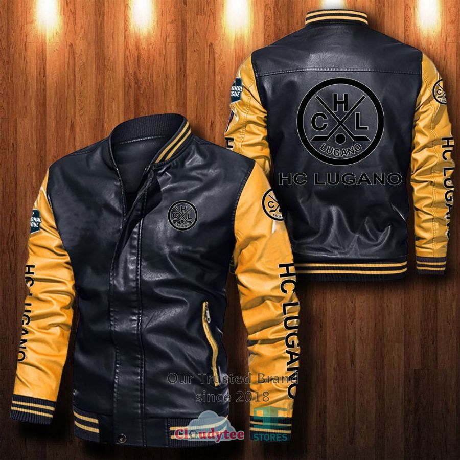 NEW HC Lugano Bomber Leather Jacket 6