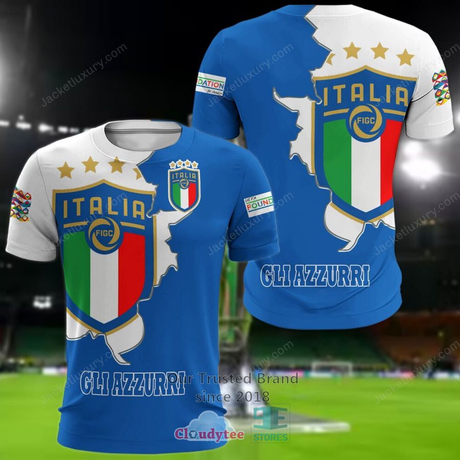 NEW Italy Gli Azzurri national football team Shirt, Short 8