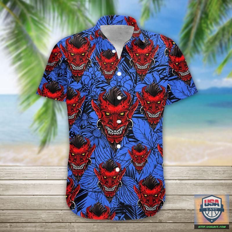 Excellent Satan Tropical Hawaiian Shirt New 2022