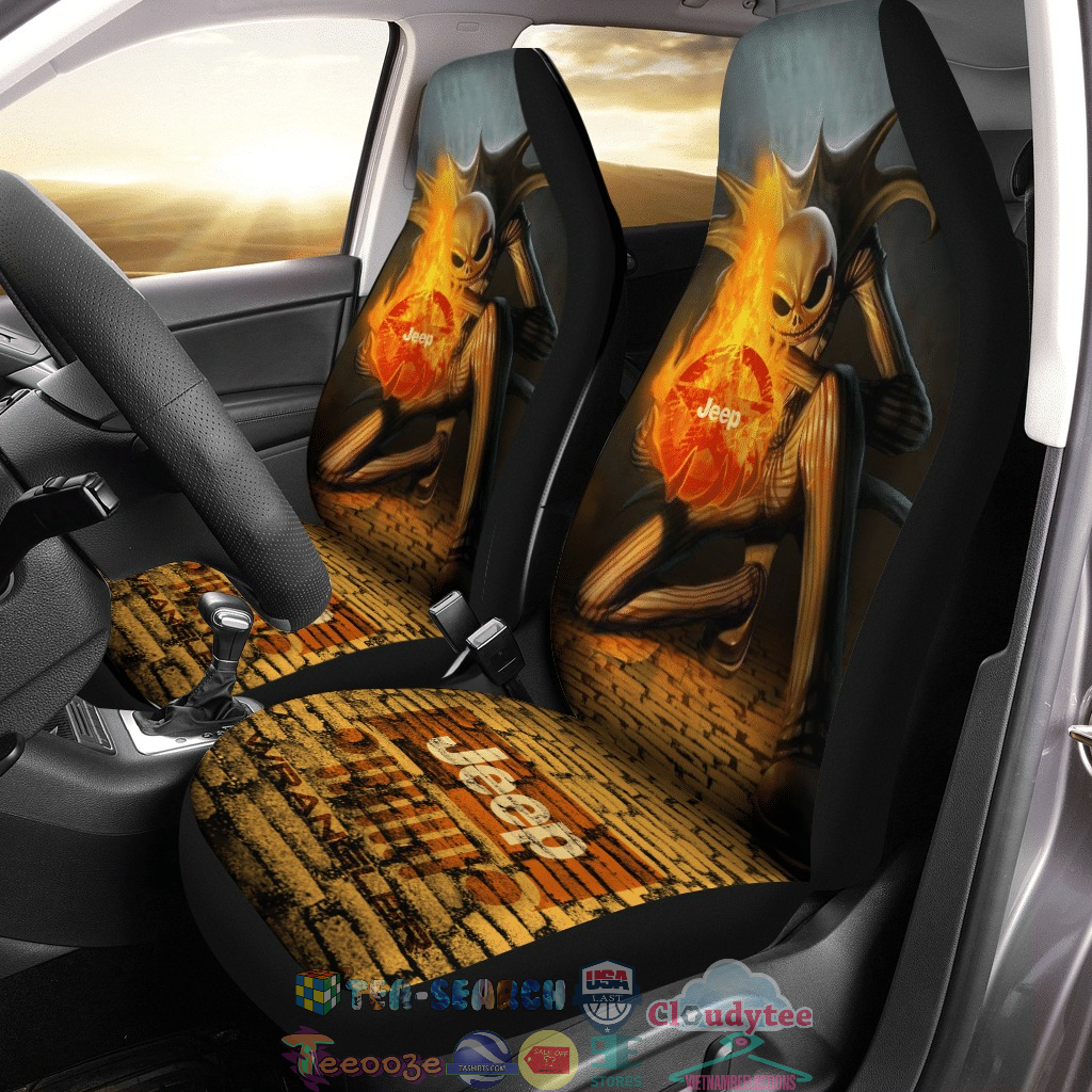 Jeep Wrangler Jack Skellington Car Seat Covers