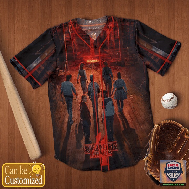 Excellent Personalized Stranger Things 3D Baseball Jersey Shirt