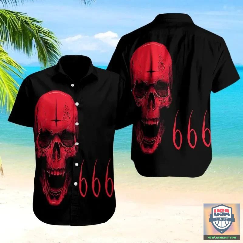Wholesale 666 Number Of The Beast Hawaiian Shirt
