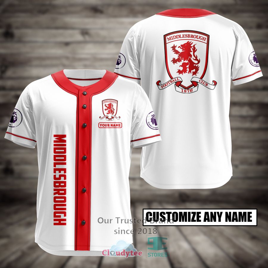 Personalized Middlesbrough Baseball Jersey - You tried editing this time?