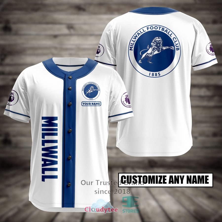 Personalized Millwall Football Club Baseball Jersey - Studious look