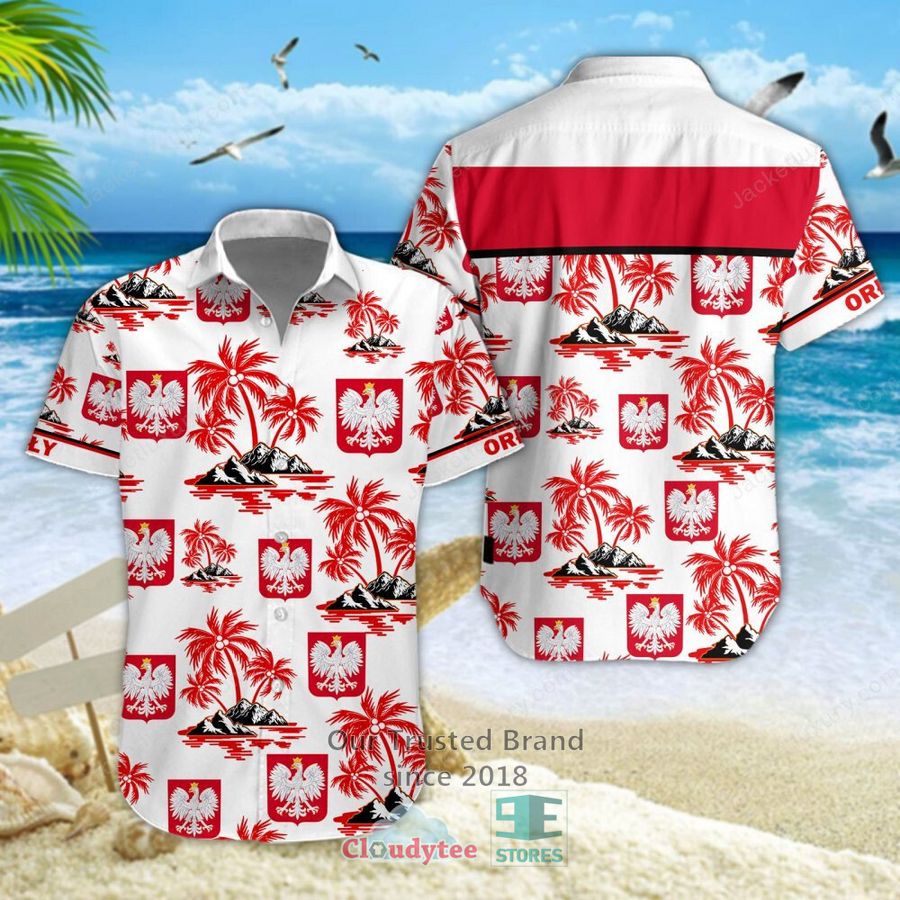 Poland national football team Hawaiian Shirt, Short - Natural and awesome