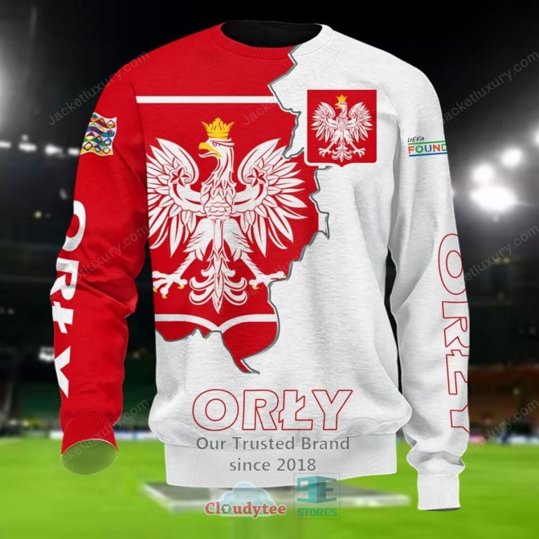 NEW Poland Orly national football team Shirt, Short 16