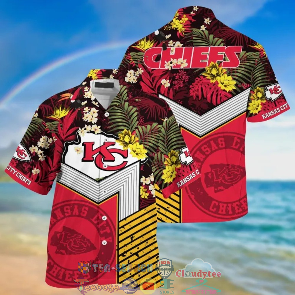 Kansas City Chiefs NFL Tropical Hawaiian Shirt And Shorts