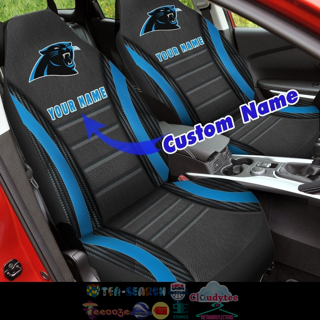 Personalized Carolina Panthers NFL ver 2 Car Seat Covers