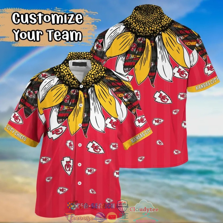 Kansas City Chiefs NFL Native Feather Hawaiian Shirt