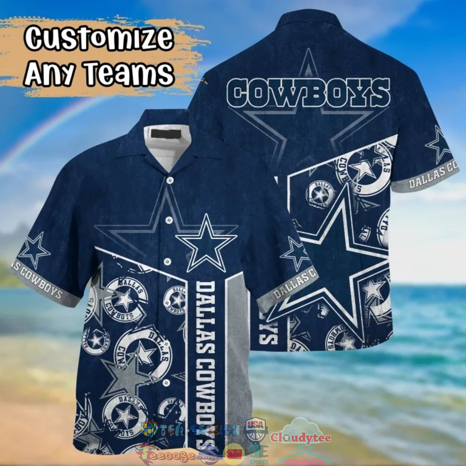 Dallas Cowboys Logo NFL Hawaiian Shirt