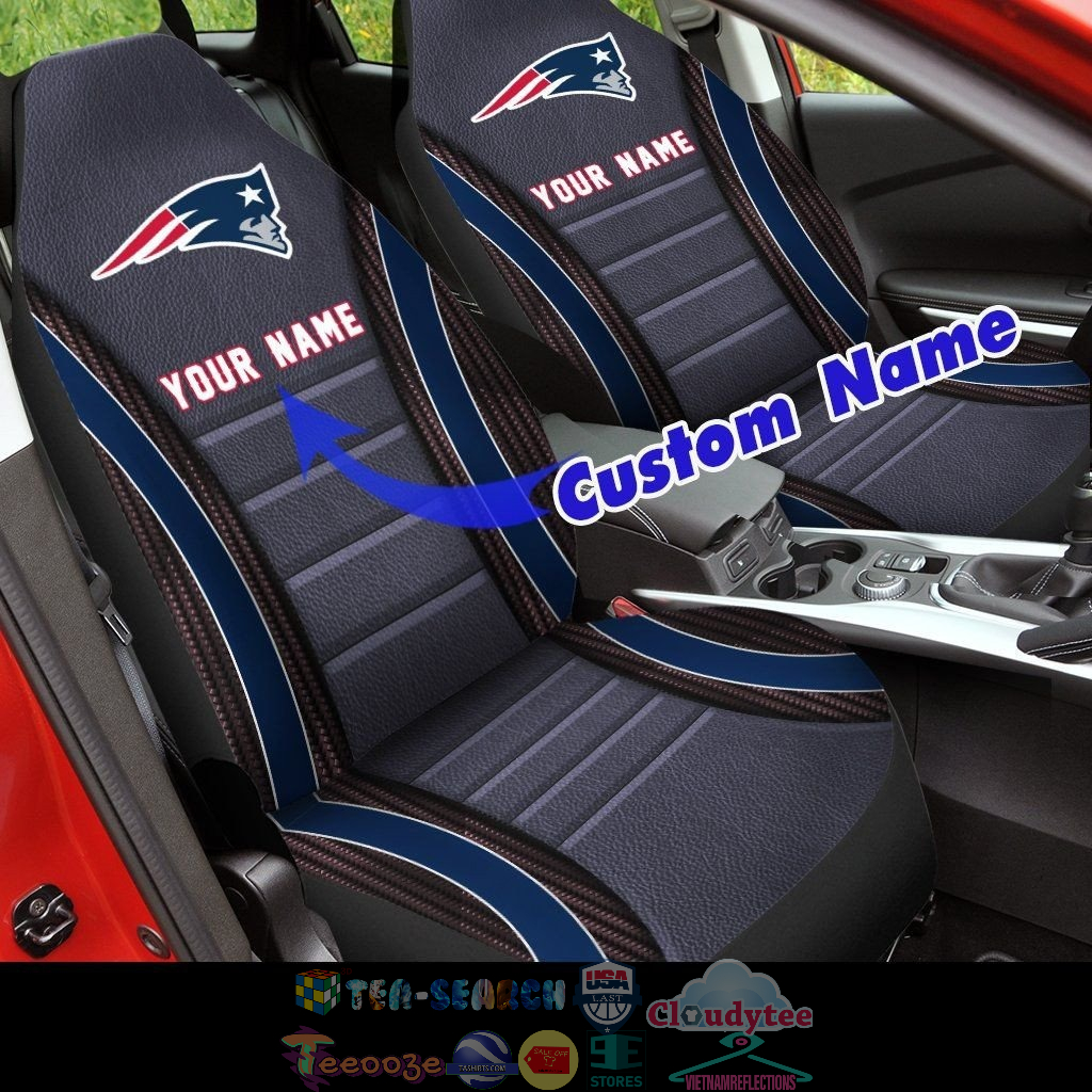 Personalized New England Patriots NFL ver 2 Car Seat Covers