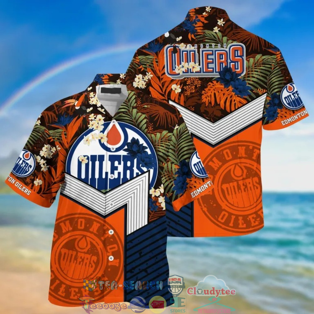 Edmonton Oilers NHL Tropical Hawaiian Shirt And Shorts