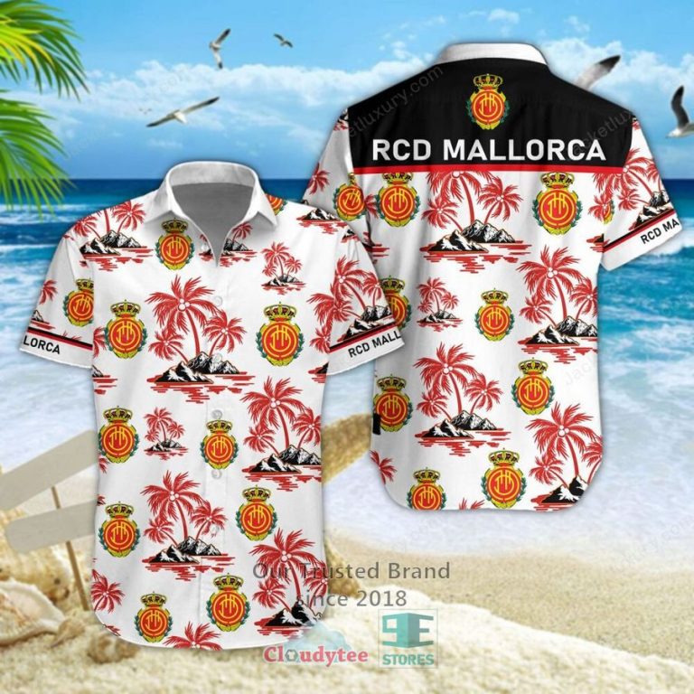 RCD Mallorca Hawaiian Shirt, Short - Unique and sober