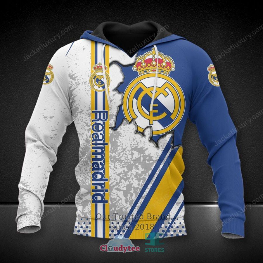 Real Madrid C.F. Blue 3D Hoodie, Shirt - Best couple on earth