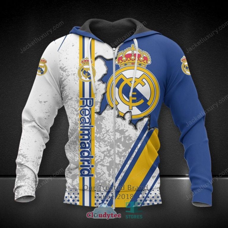Real Madrid C.F. Blue 3D Hoodie, Shirt - Royal Pic of yours