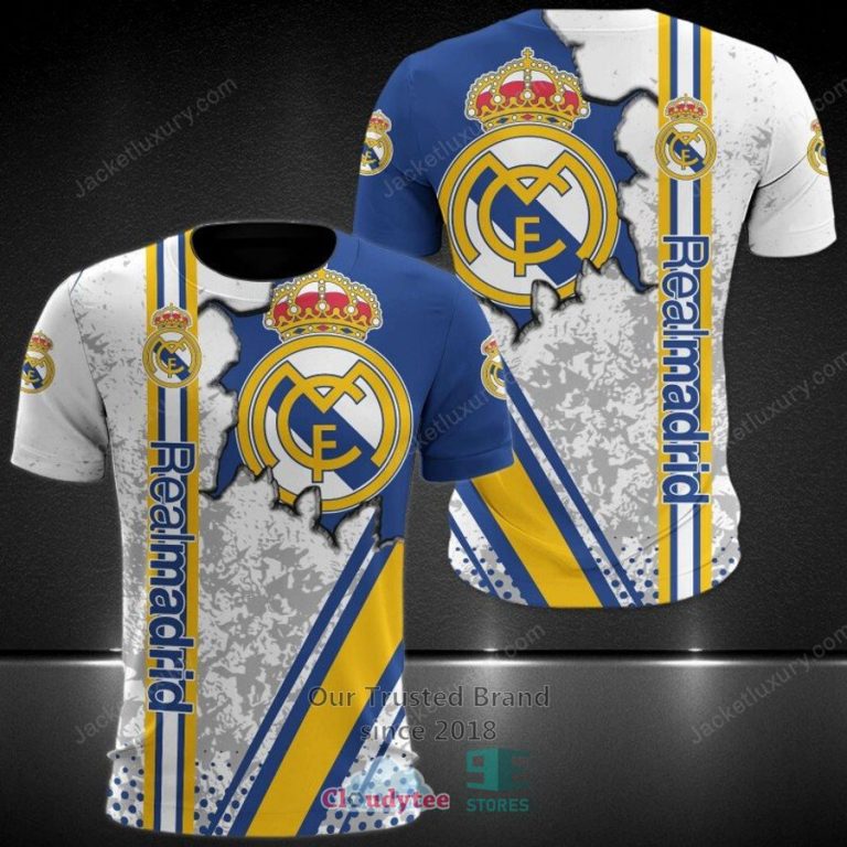 Real Madrid C.F. Blue 3D Hoodie, Shirt - This is your best picture man