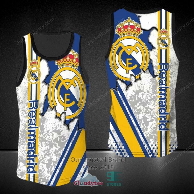 Real Madrid C.F. Blue 3D Hoodie, Shirt - Sizzling