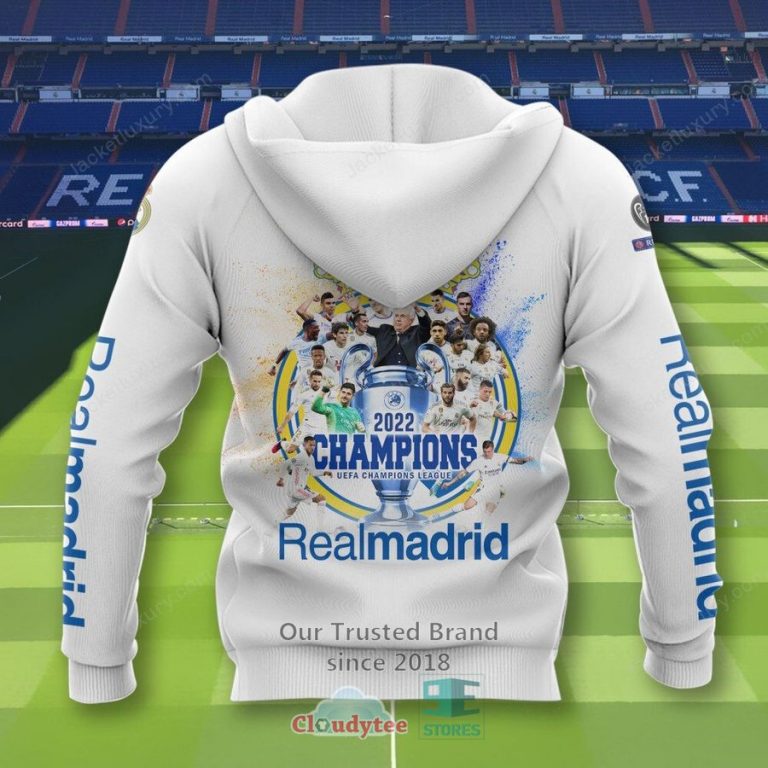 Real Madrid C.F. Champions 2022 3D Hoodie, Shirt - You look cheerful dear