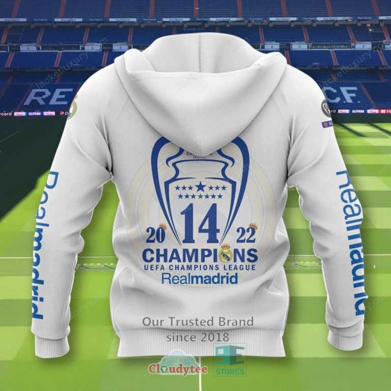 Real Madrid C.F. Champions 3D Hoodie, Shirt - Stand easy bro