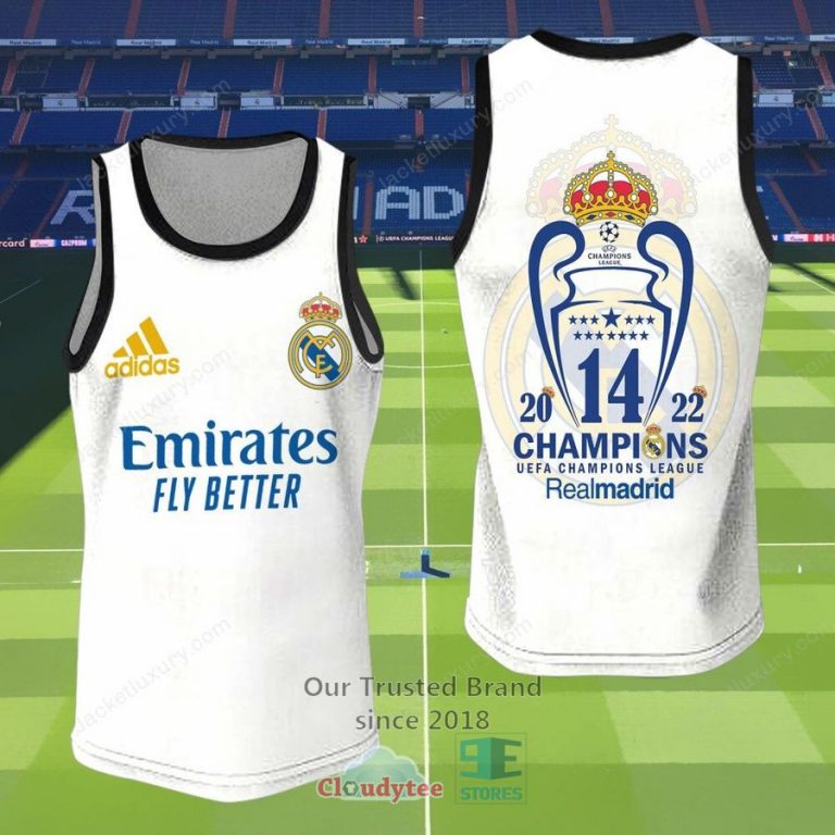 Real Madrid C.F. Champions 3D Hoodie, Shirt - Generous look