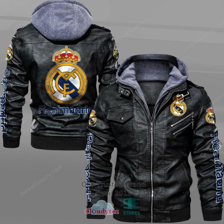 NEW Real Madrid C.F. Leather Jacket 3