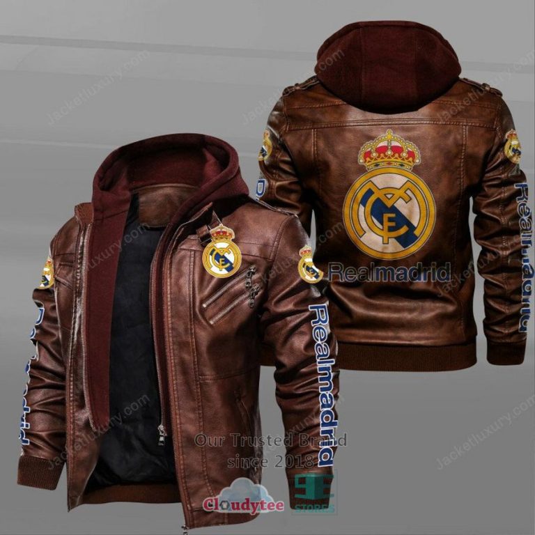NEW Real Madrid C.F. Leather Jacket 4