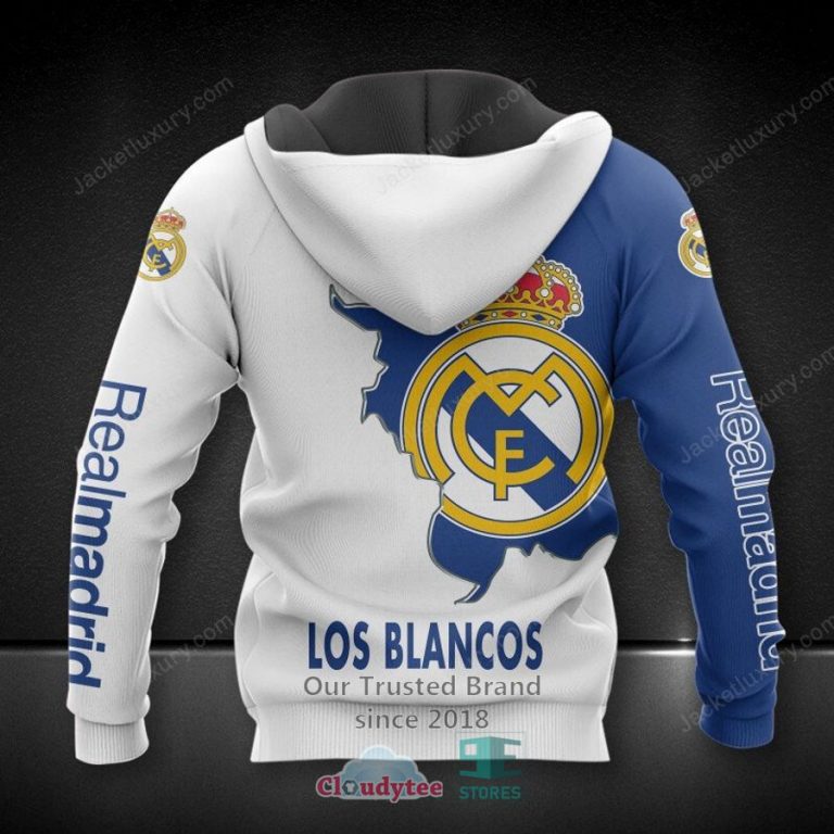 Real Madrid C.F. Los Blancos 3D Hoodie, Shirt - Radiant and glowing Pic dear