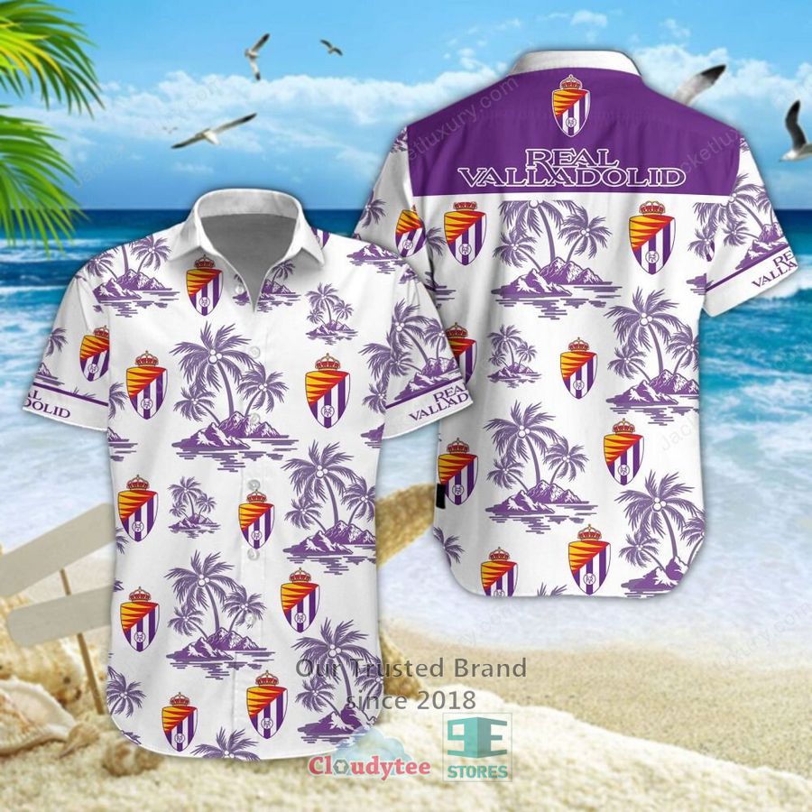 NEW Real Valladolid Hawaiian Shirt, Short