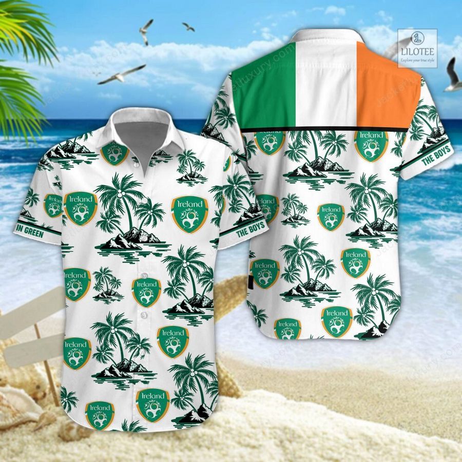 NEW Republic of Ireland national football team Hawaiian Shirt, Short