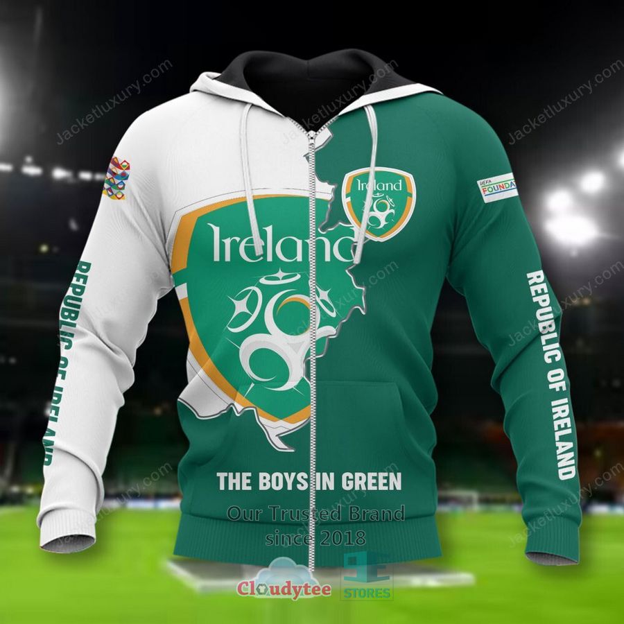 NEW Republic of Ireland The Boys In Green national football team Shirt, Short 4
