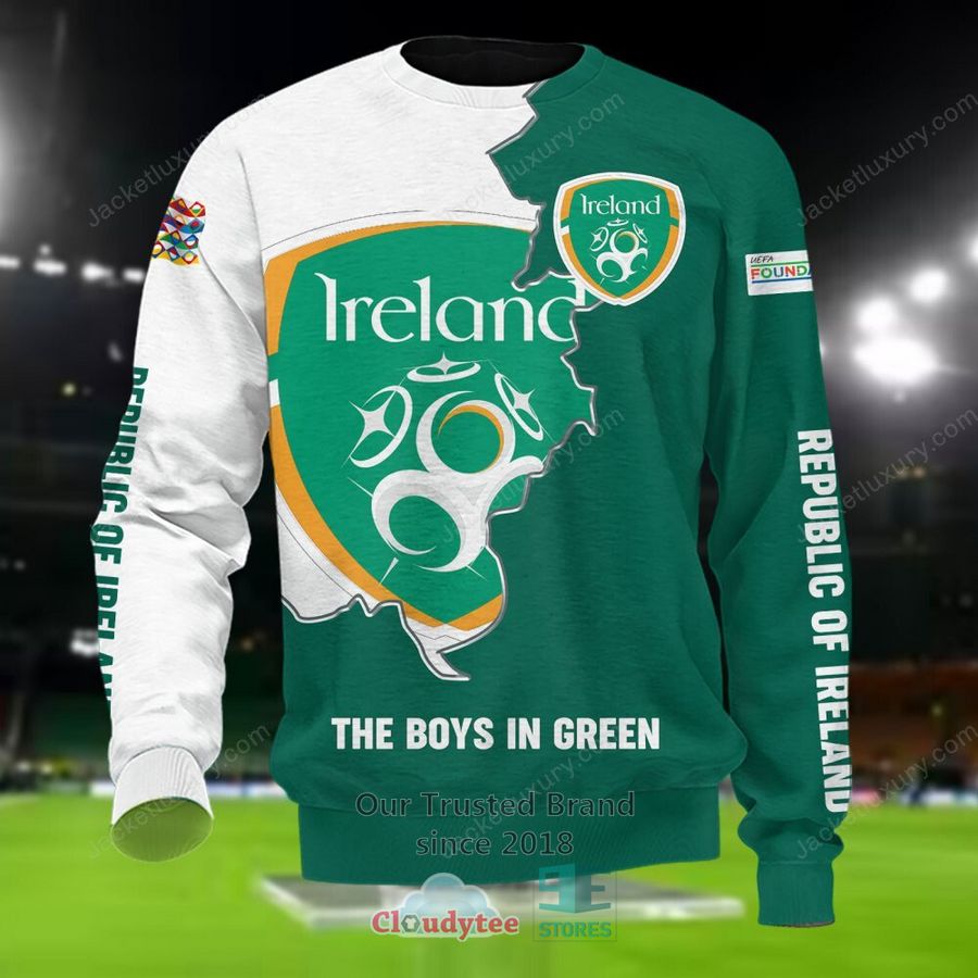 NEW Republic of Ireland The Boys In Green national football team Shirt, Short 5