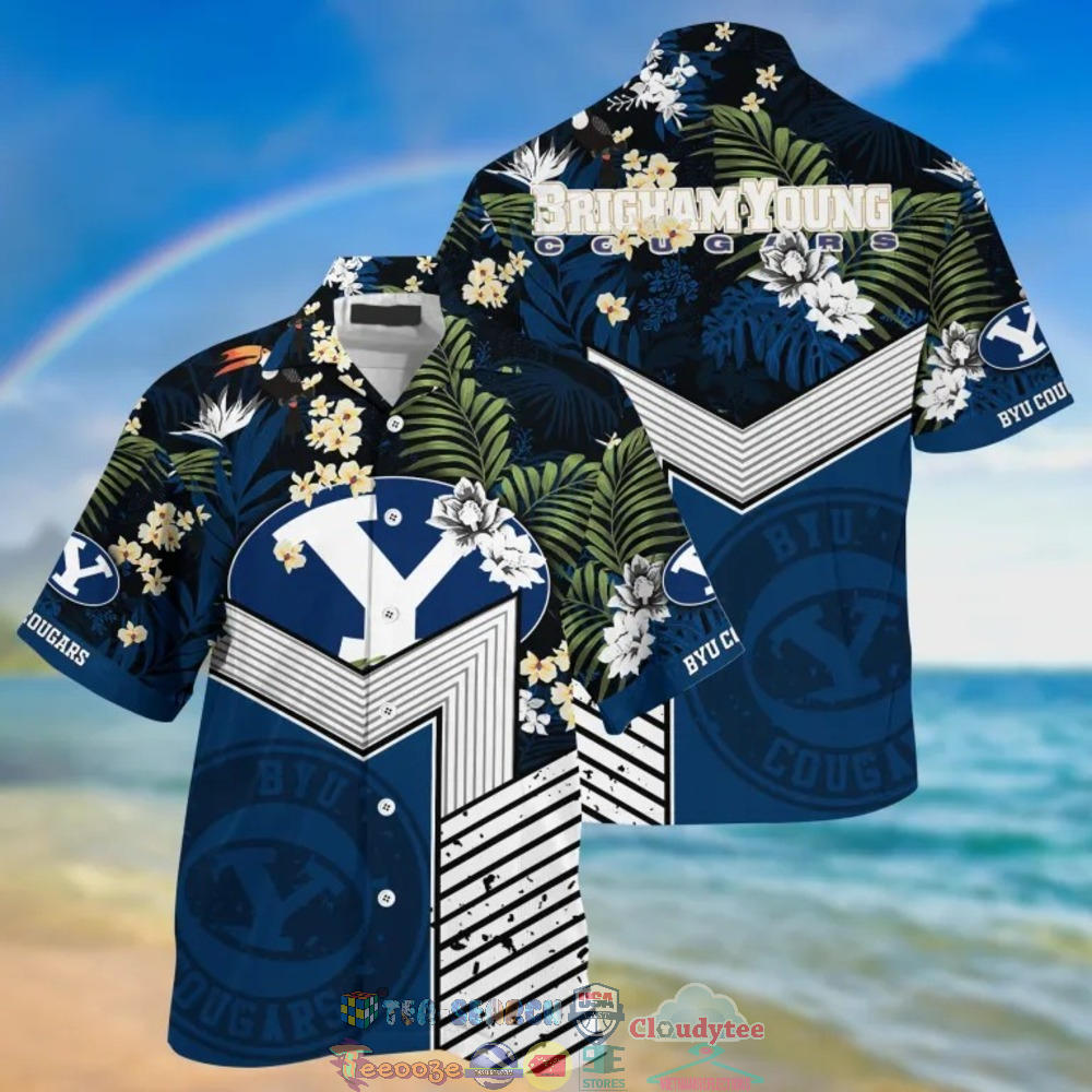 BYU Cougars NCAA Tropical Hawaiian Shirt And Shorts