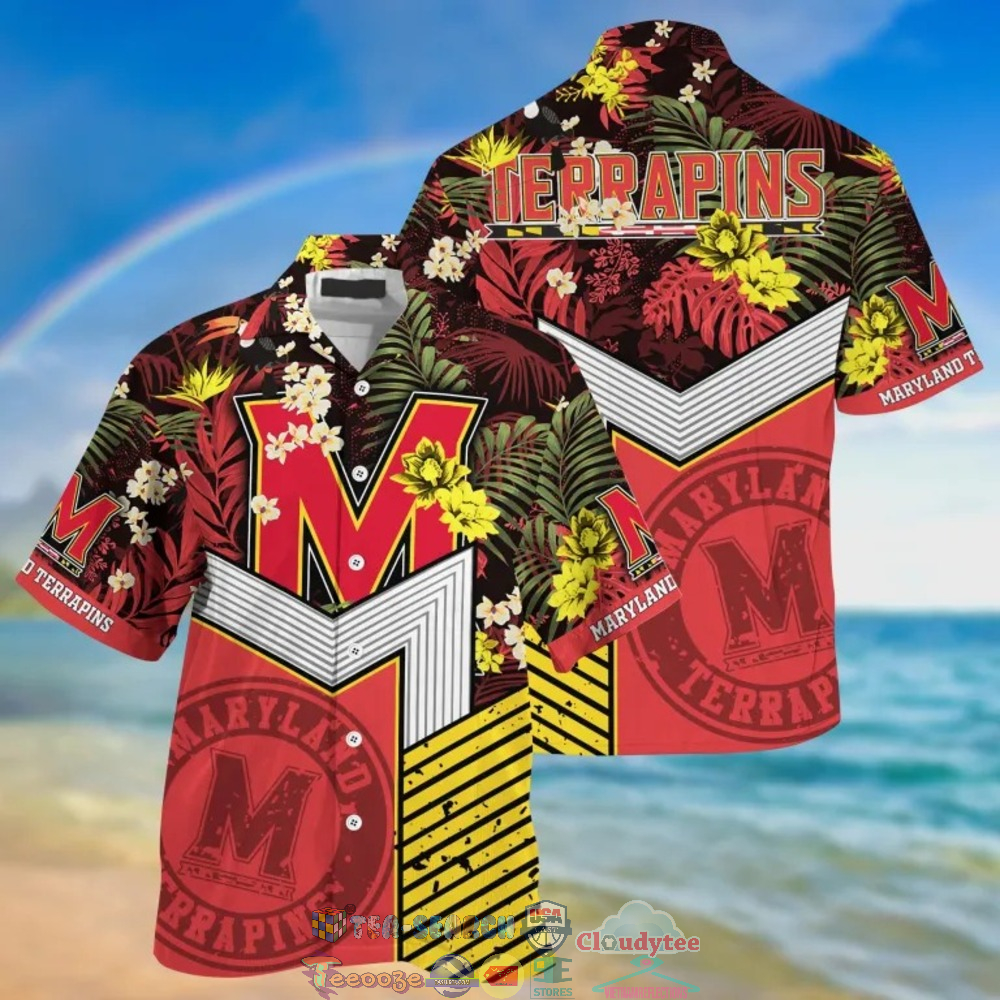 Maryland Terrapins NCAA Tropical Hawaiian Shirt And Shorts
