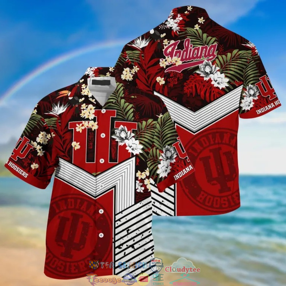 Indiana Hoosiers NCAA Tropical Hawaiian Shirt And Shorts