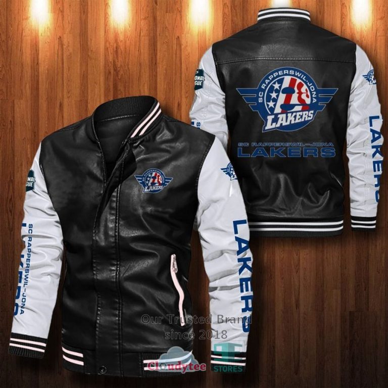 NEW SC Rapperswil-Jona Lakers Bomber Leather Jacket 7