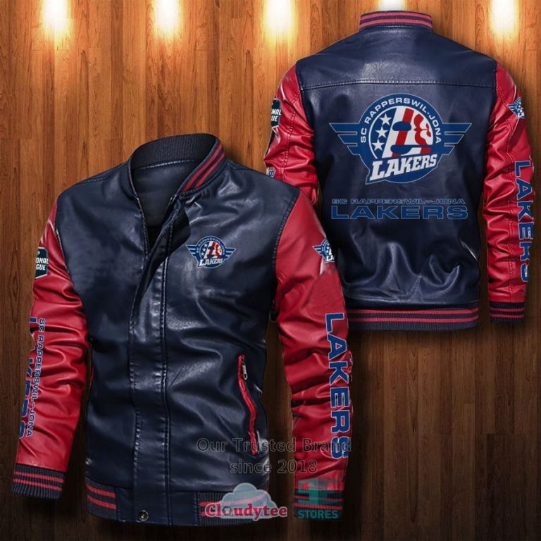 NEW SC Rapperswil-Jona Lakers Bomber Leather Jacket 10