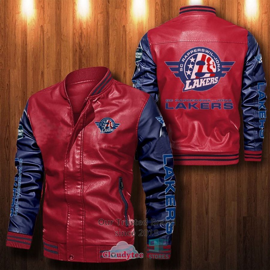 NEW SC Rapperswil-Jona Lakers Bomber Leather Jacket 5