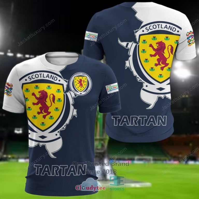 NEW Scotland Tartan national football team Shirt, Short 19